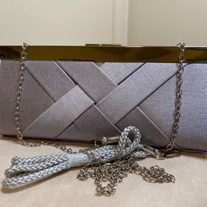 Brand New Grey / Silver Evening Clutch from DSW